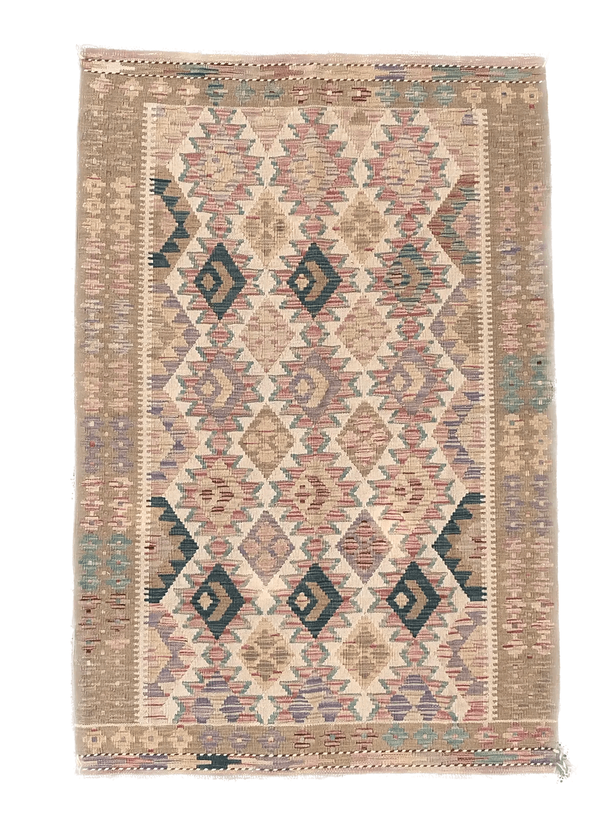 Hand Knotted Afghan Chobi Kilim Rug 180x120cm Kuzu Rugs