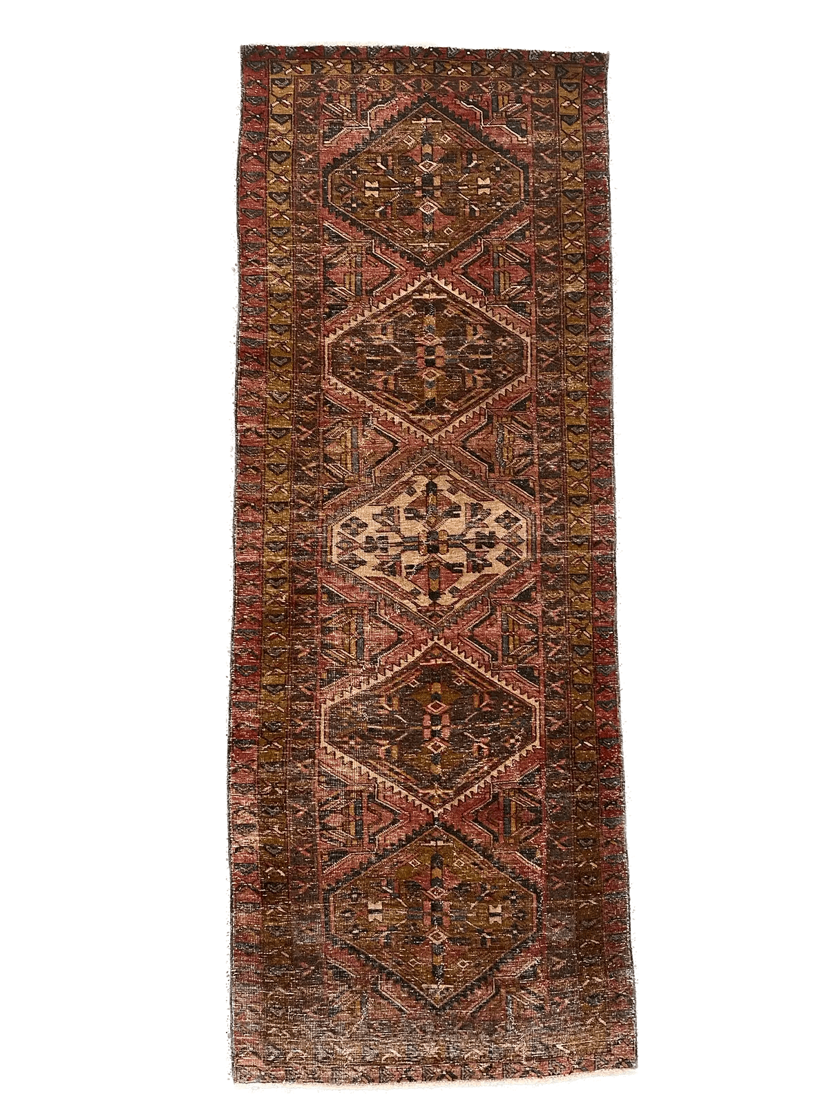 Hand Knotted Persian Shirazi Rug 317x117cm Kuzu Rugs