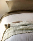 Hutt Wool Throw Ivy/Natural Città