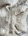 Tulle Linen Throw Blanket