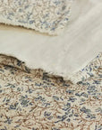 Iris Cotton Crepe Bedcover Blue French Country Collections