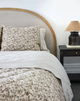 Lilibeth Handblock Olive Velvet Bedding Marmaduke Shoppe