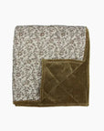 Lilibeth Handblock Olive Velvet Bedding Marmaduke Shoppe
