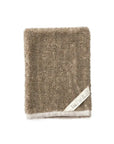 Linen Pile Bath Mitten: Natural Fog Linen