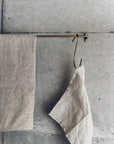 Linen Waffle Towel Natural Fog Linen