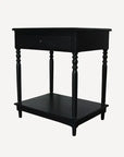 Alba Black Bedside Table French Country Collections