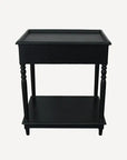 Alba Black Bedside Table French Country Collections
