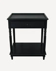 Alba Black Bedside Table French Country Collections