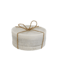 Marble Round Coasters White Hawthorne Group