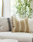 Marigold Linen Multi Stripe Cushion French Country Collections