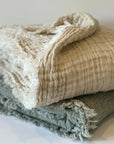 Nomad Linen Throw Blanket Loomwares