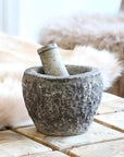 Original Stone Mortar and Pestle Hawthorne Group