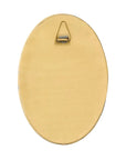 Oval Brass Framed Mirror Fog Linen
