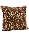 Printed Cotton Chocolate Cushion Wooden Horse