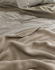 Purl Knit Throw / Beige Città