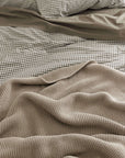 Purl Knit Throw / Beige Città