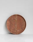 Red Travertine Riviera Marble Tray Otis Homewares