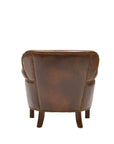 Rhodes Brown Leather Armchair Hawthorne Group
