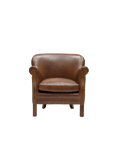 Rhodes Brown Leather Armchair Hawthorne Group