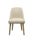 Genoa Natural Linen Dining Chair Hawthorne Group
