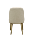 Genoa Natural Linen Dining Chair Hawthorne Group
