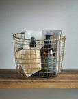 Round Wire Basket Fog Linen