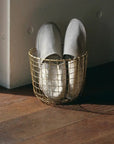 Round Wire Basket Fog Linen