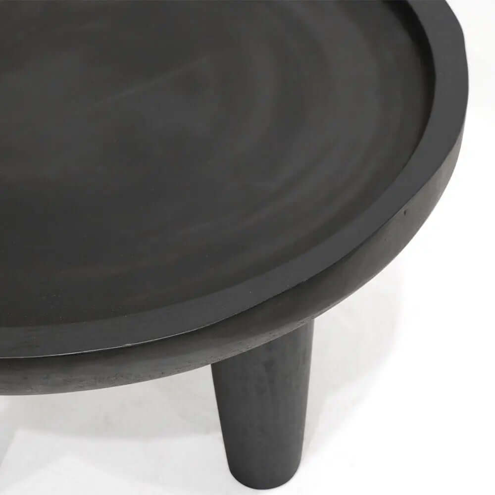 Safari Black Round Coffee Table Hawthorne Group