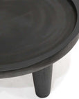Safari Black Round Coffee Table Hawthorne Group
