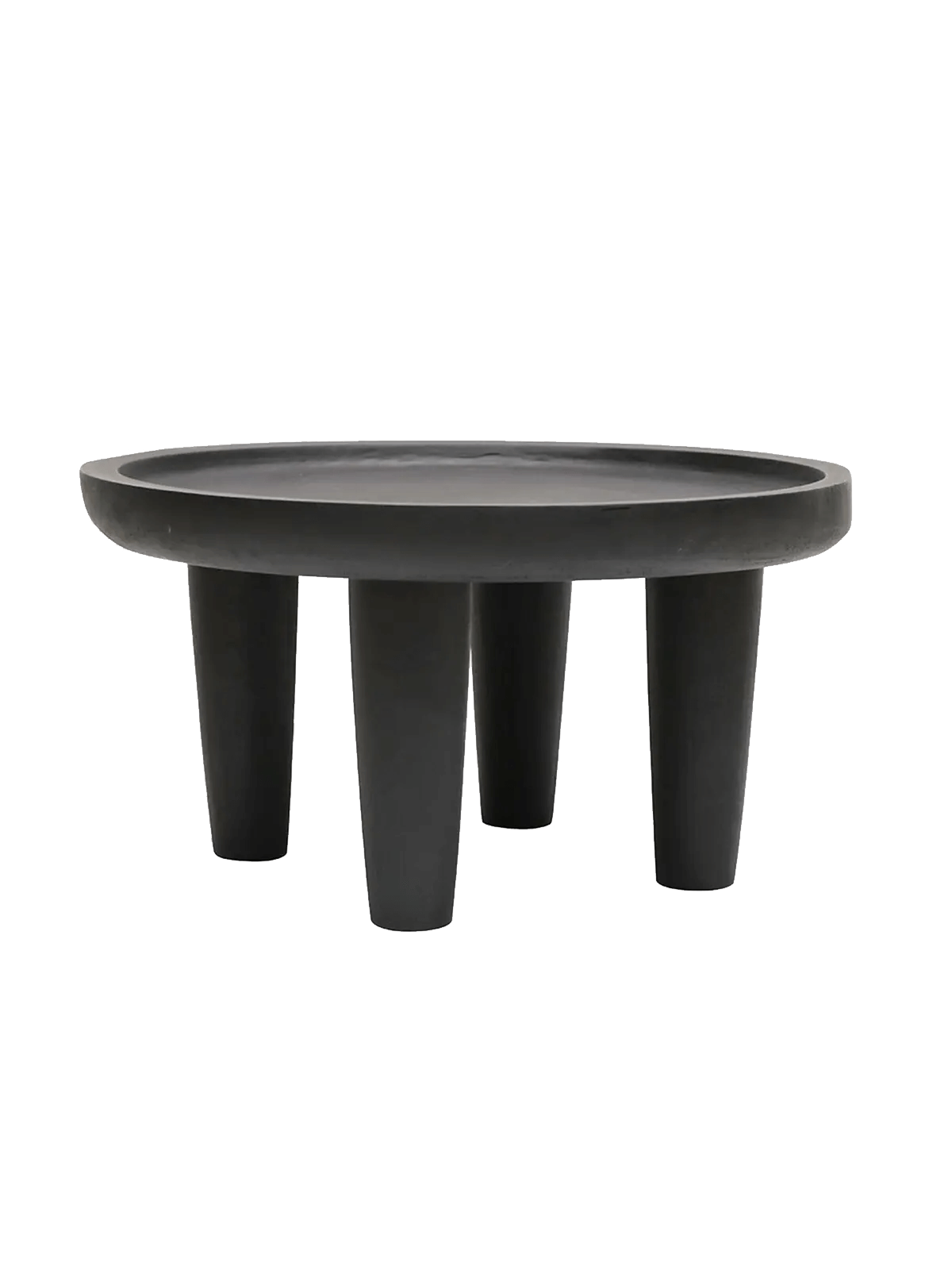 Safari Black Round Coffee Table Hawthorne Group