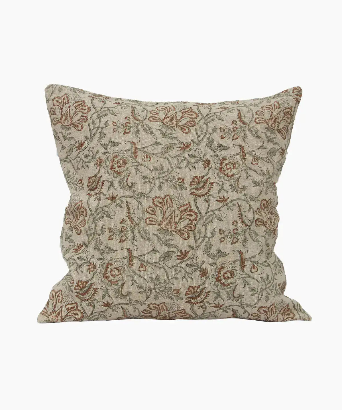 Savannah Floral Handblock Cushion Cover French Country Collections
