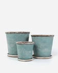 Sea Blue Plant Pot French Country Collections