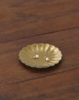 Small Brass Petal Tray Fog Linen