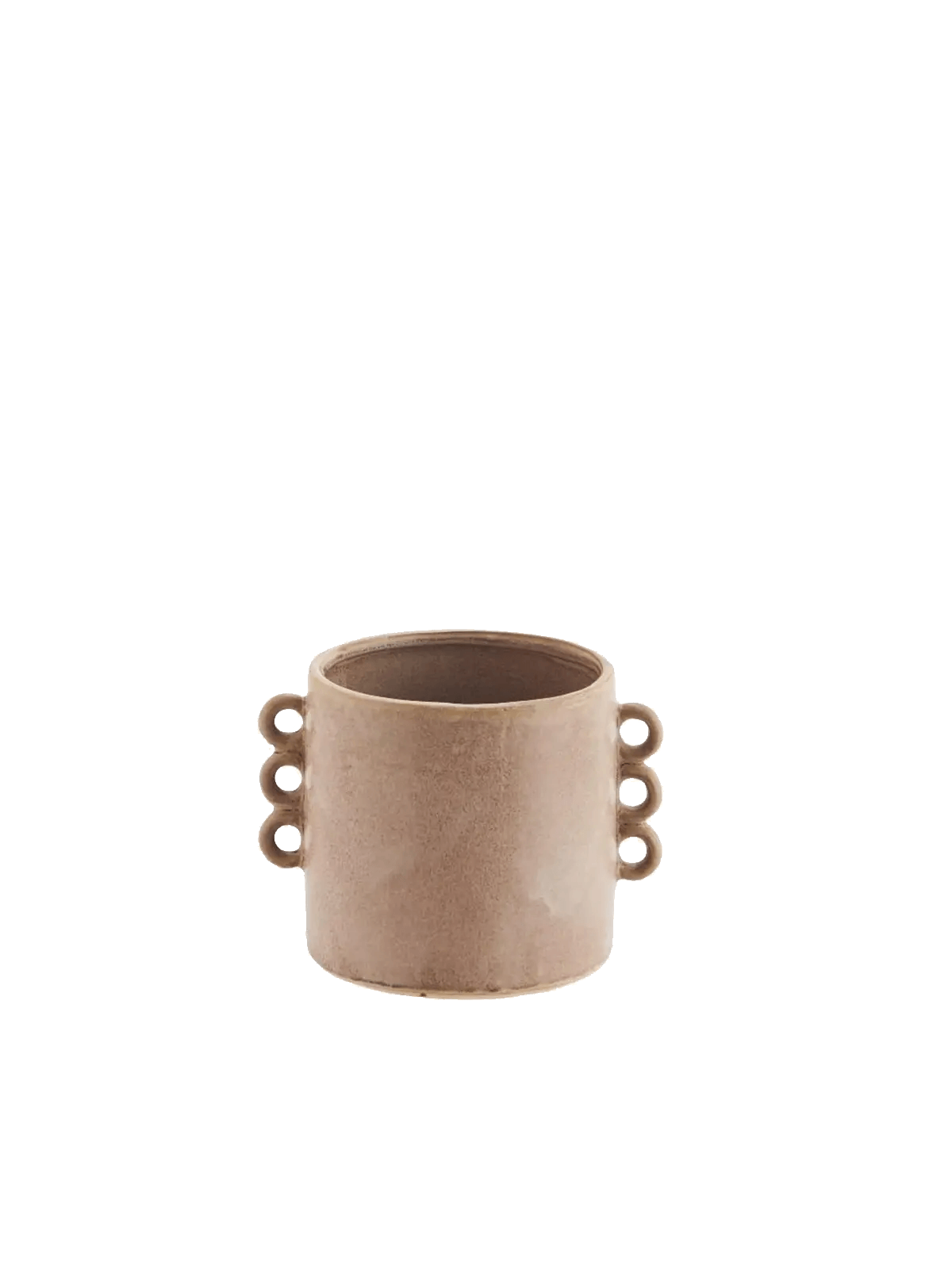 Stoneware Flower Pot w/rRuffles Wooden Horse