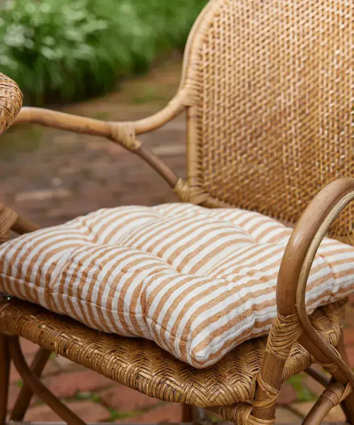 Striped Chair Pad French Country Collections