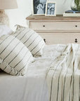 Striped Linen Cotton Cushion Cover French Country Collections