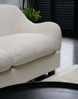 Teddy Cream Shearling 3 Seater Sofa Hawthorne Group