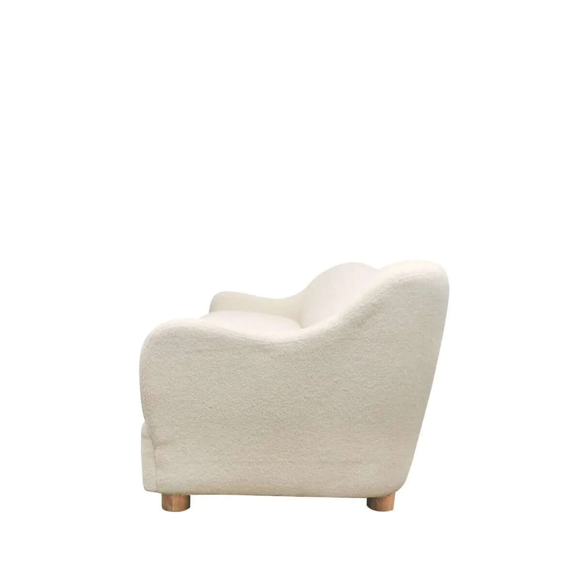 Teddy Cream Shearling 3 Seater Sofa Hawthorne Group