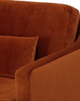 Velvet Gingerbread Sofa May Time