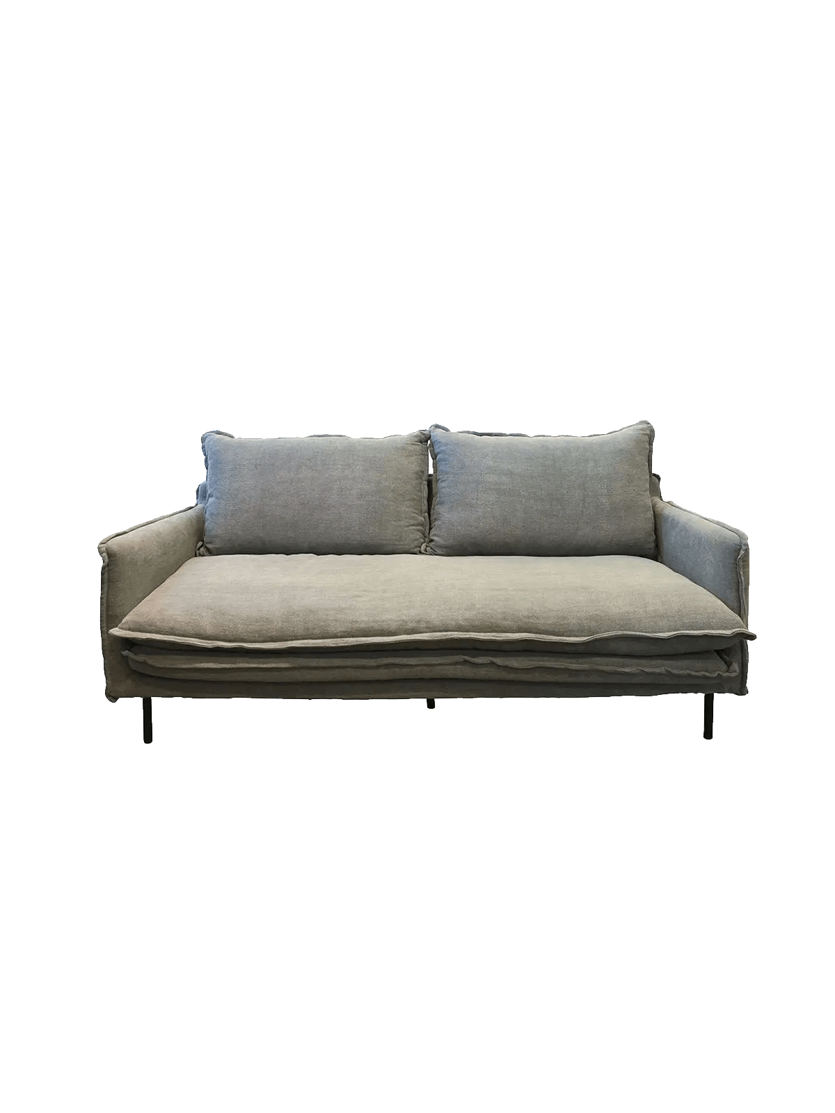 Zak Grey Sofa 2-Seater w/2 Cushions May Time