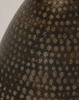 Delhi Oval Small Beaten Lamp Base Gold/ Bronze Finish