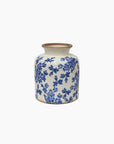 Blue Floral Vessel