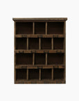 Wooden Cubby Wall Shelf