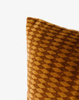Tobacco Diamonds Handblock Cushion Cover