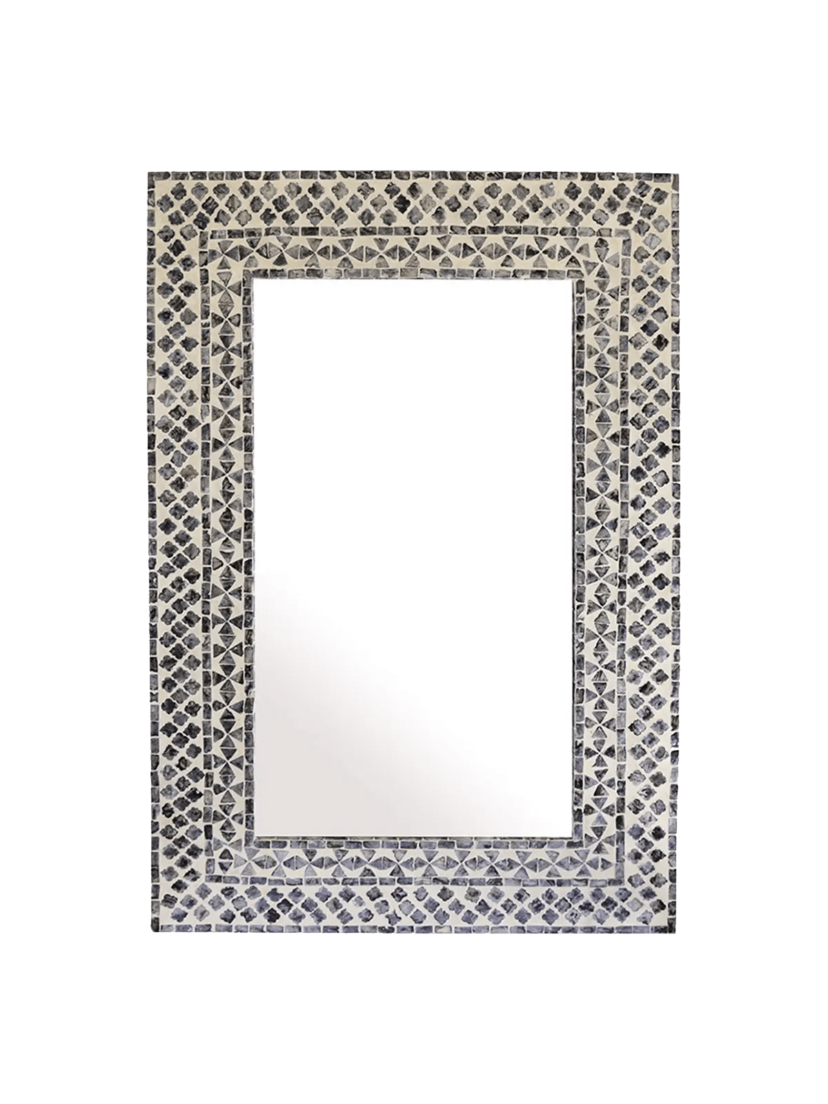 Algiers Black & Ivory Inlay Mirror CC Interiors