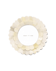 Double Scalloped Round Cream Frame May Time