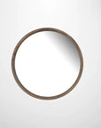 Round Wooden Wall Mirror Medium CC Interiors