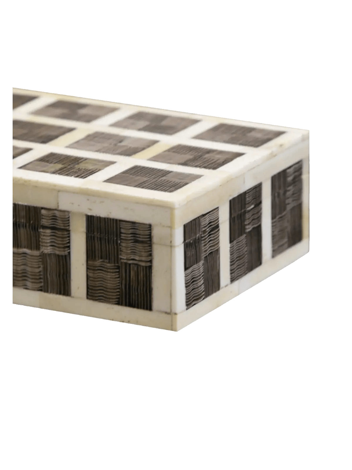 Squared Bone Box White Lines w/Shagreen May Time