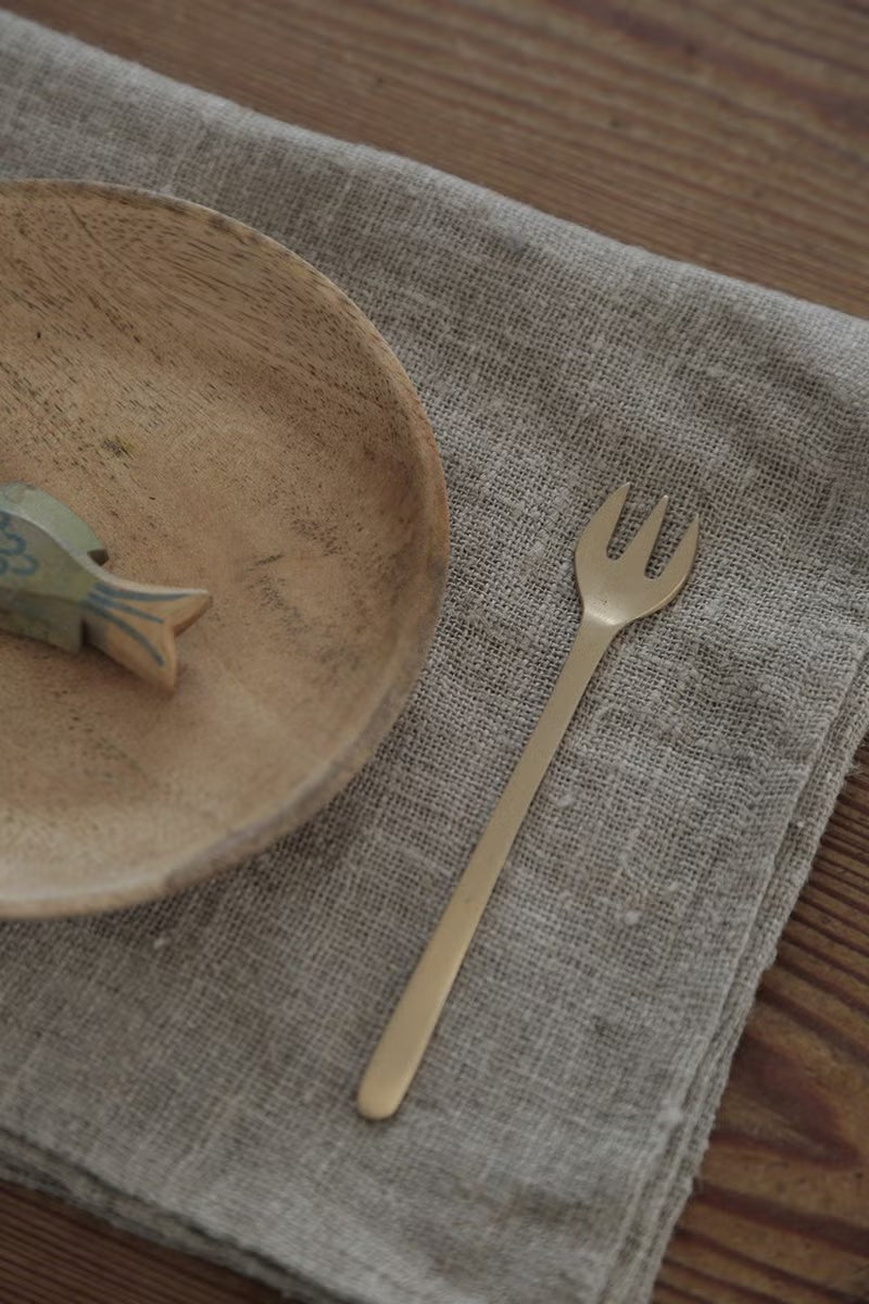Brass Dessert Fork