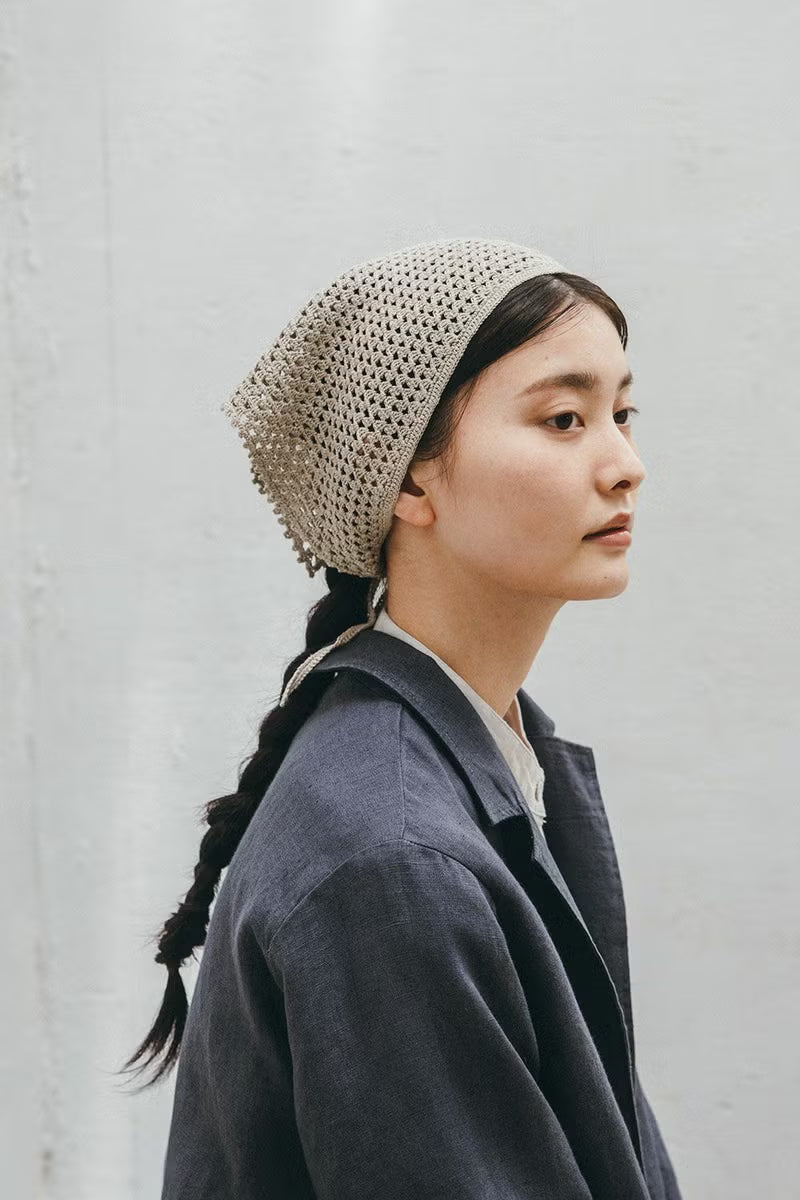 Linen Knit Scarf | Natural